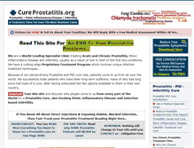 Tablet Screenshot of cureprostatitis.org